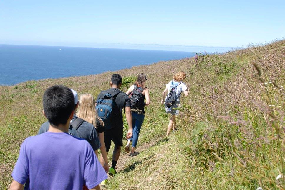 WORKS Interns hike up Cascade Head on the weekend