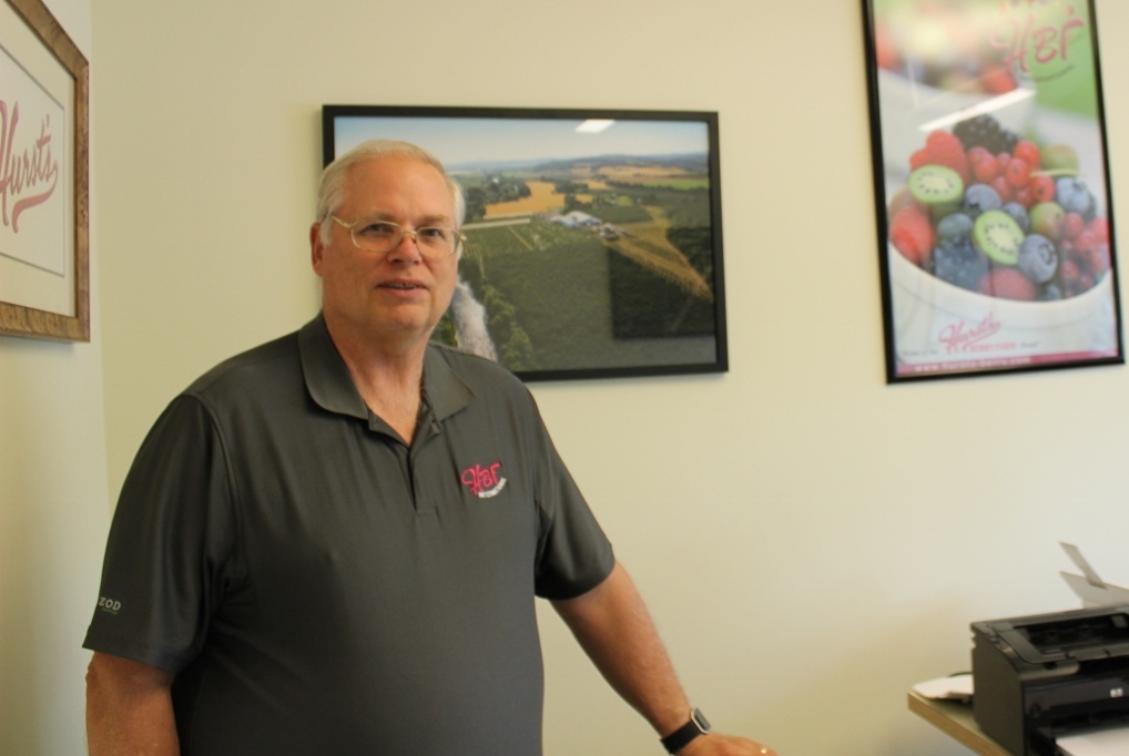 Founder and Research and Development Director, Mark Hurst, stands in his office in McMinnville, Oregon