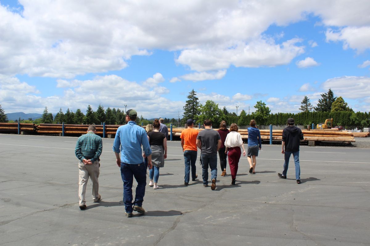 Interns toured McMinnville Water & Light to learn about different career paths