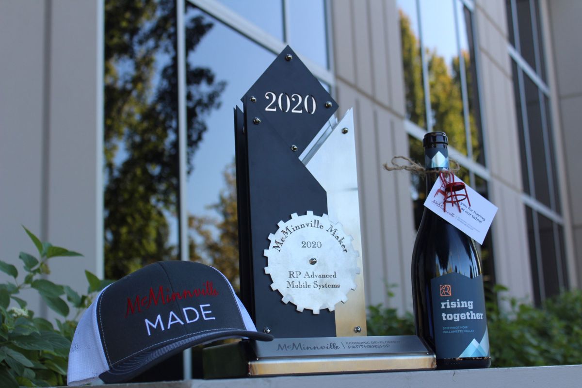 Awards, McMinnville Made Hat & Rising Together Wine 