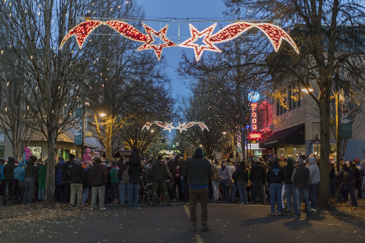 Third Street during winter