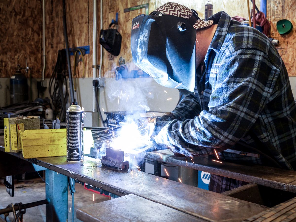 Welding in the Solid Form building 