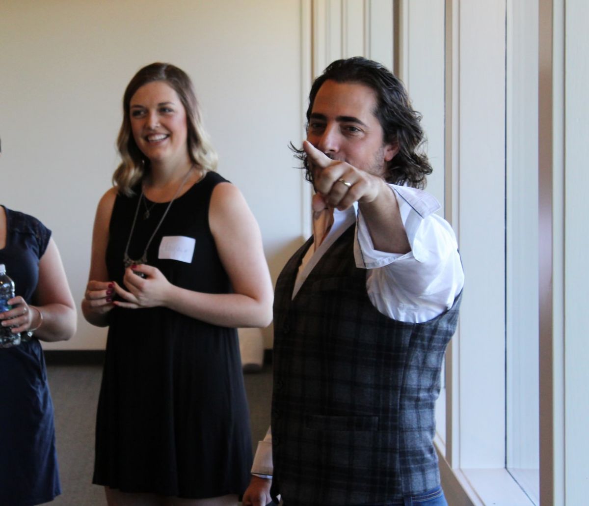 Shon Holyfield, CEO of TTR, takes WORKS Interns on a tour of the company’s new building.