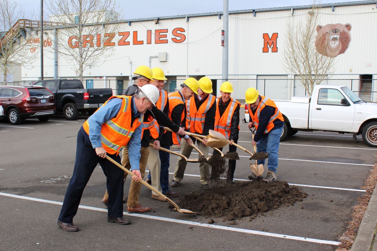 School board members break ground on MHS’s new CTC building