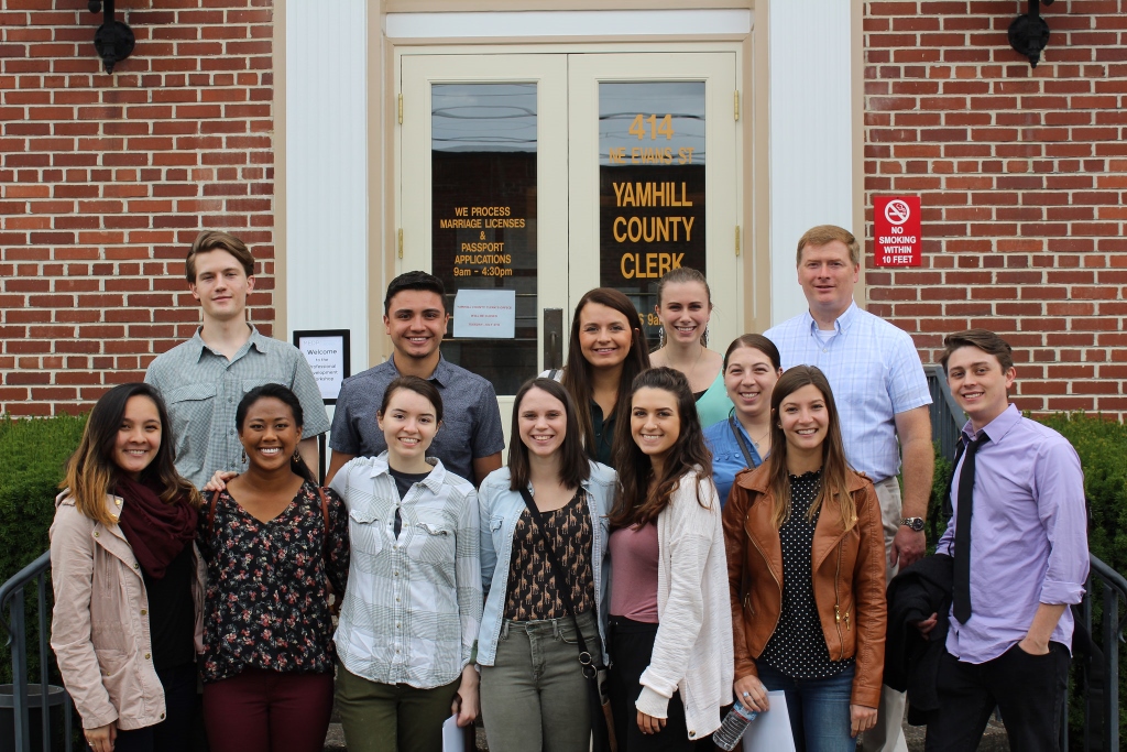 WORKS Interns at the Yamhill County Clerks Office