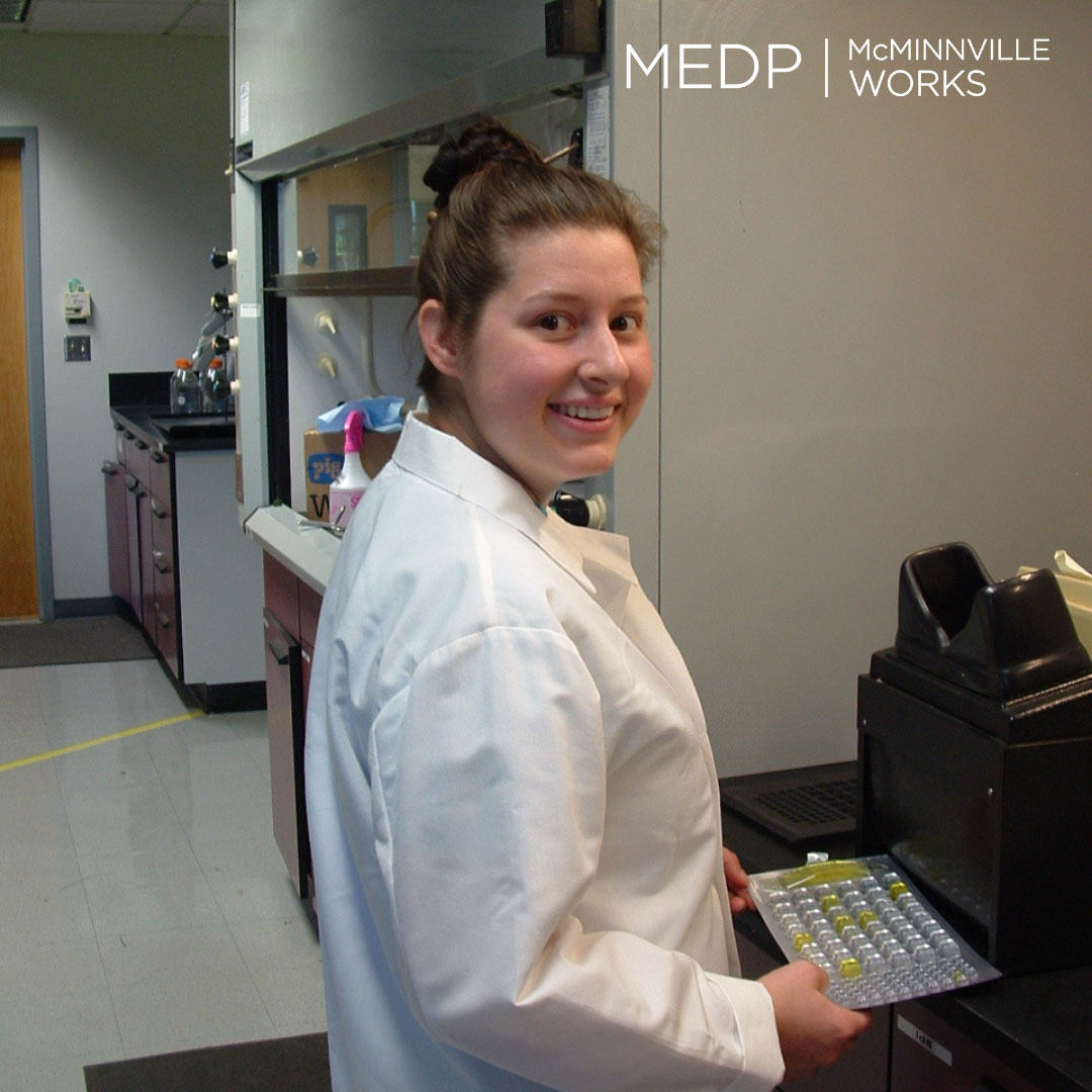 MEDP Works Intern in the Lab