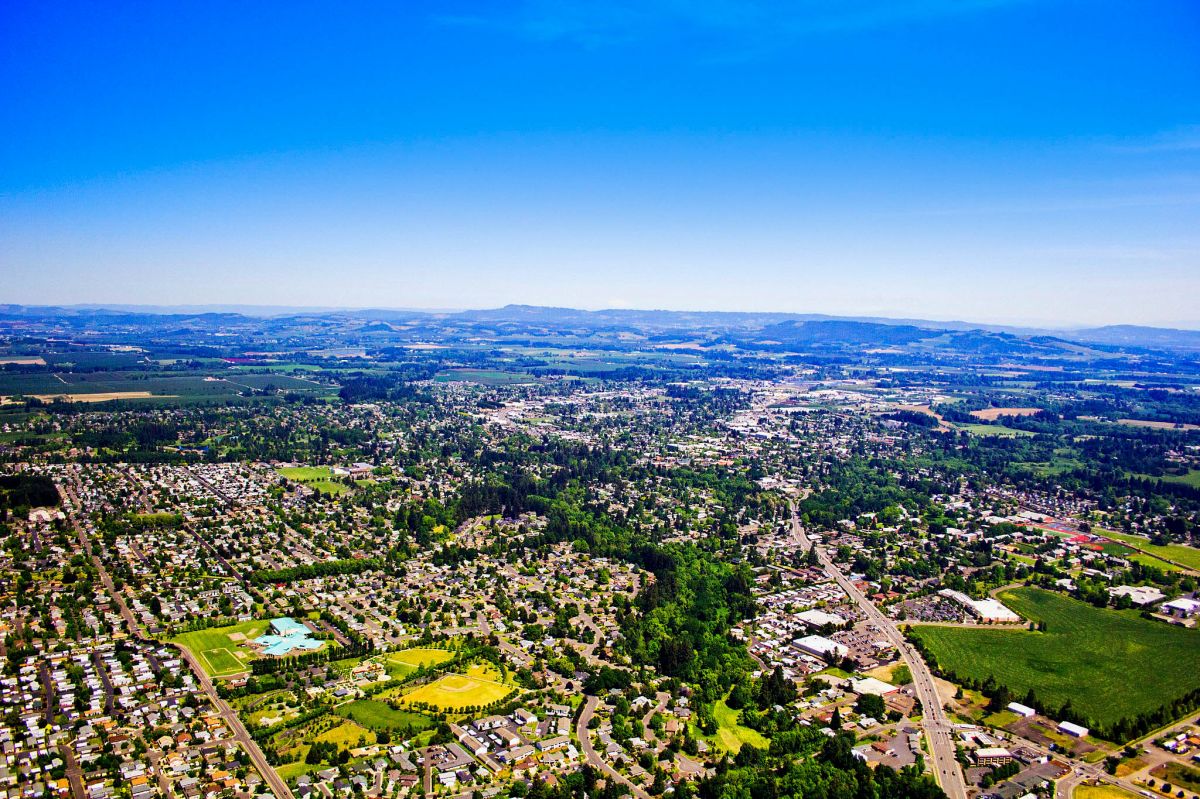 McMinnville from above 