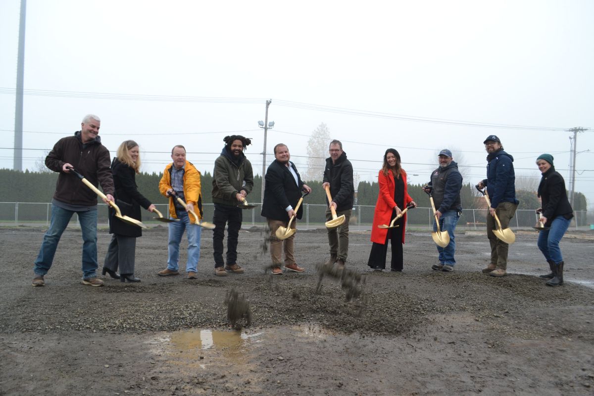 Ground breaking event at New Energy Works