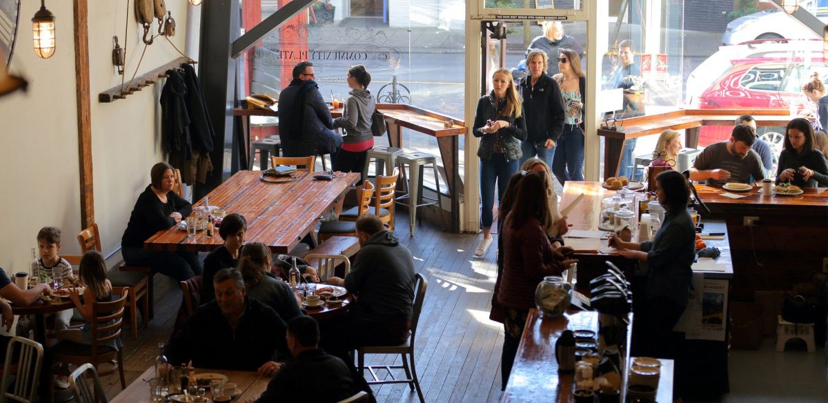 Inside one of McMinnville's restraunts, Community Plate