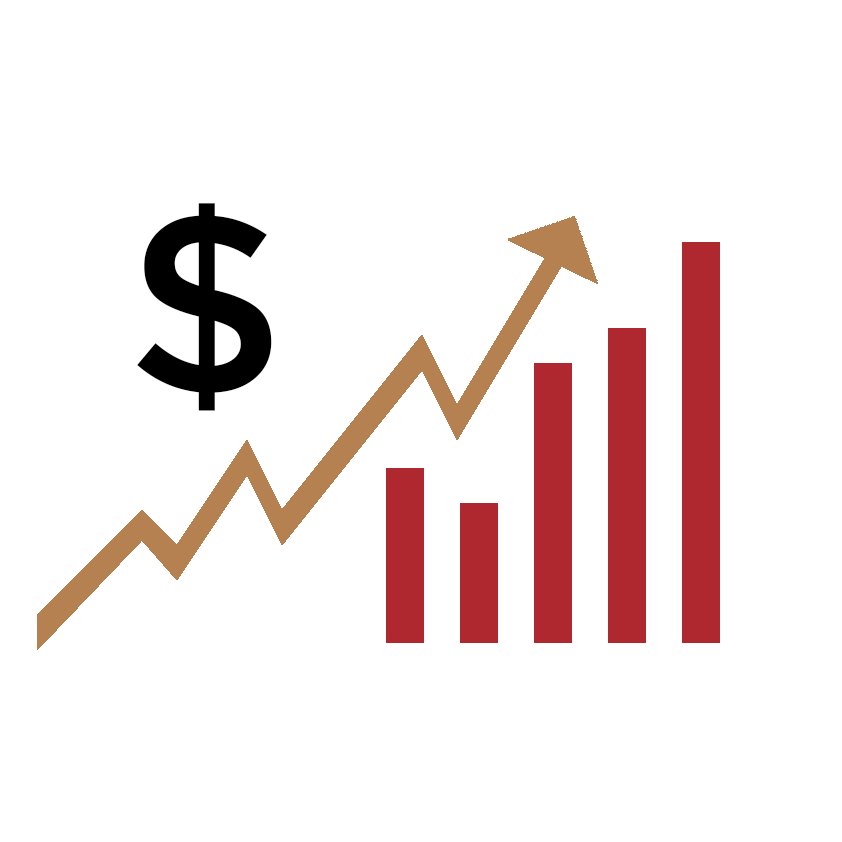 dollar sign up graphic