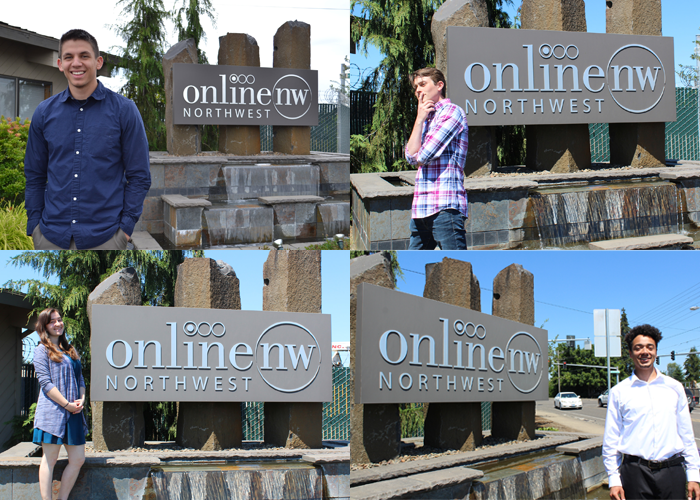 OnlineNW past interns Ryan Lockwood, Michael Cooney, Rachel Williams, and Jonathan Fyre