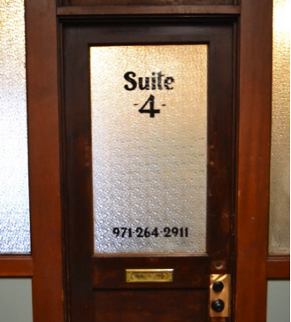 Suite 4's front door