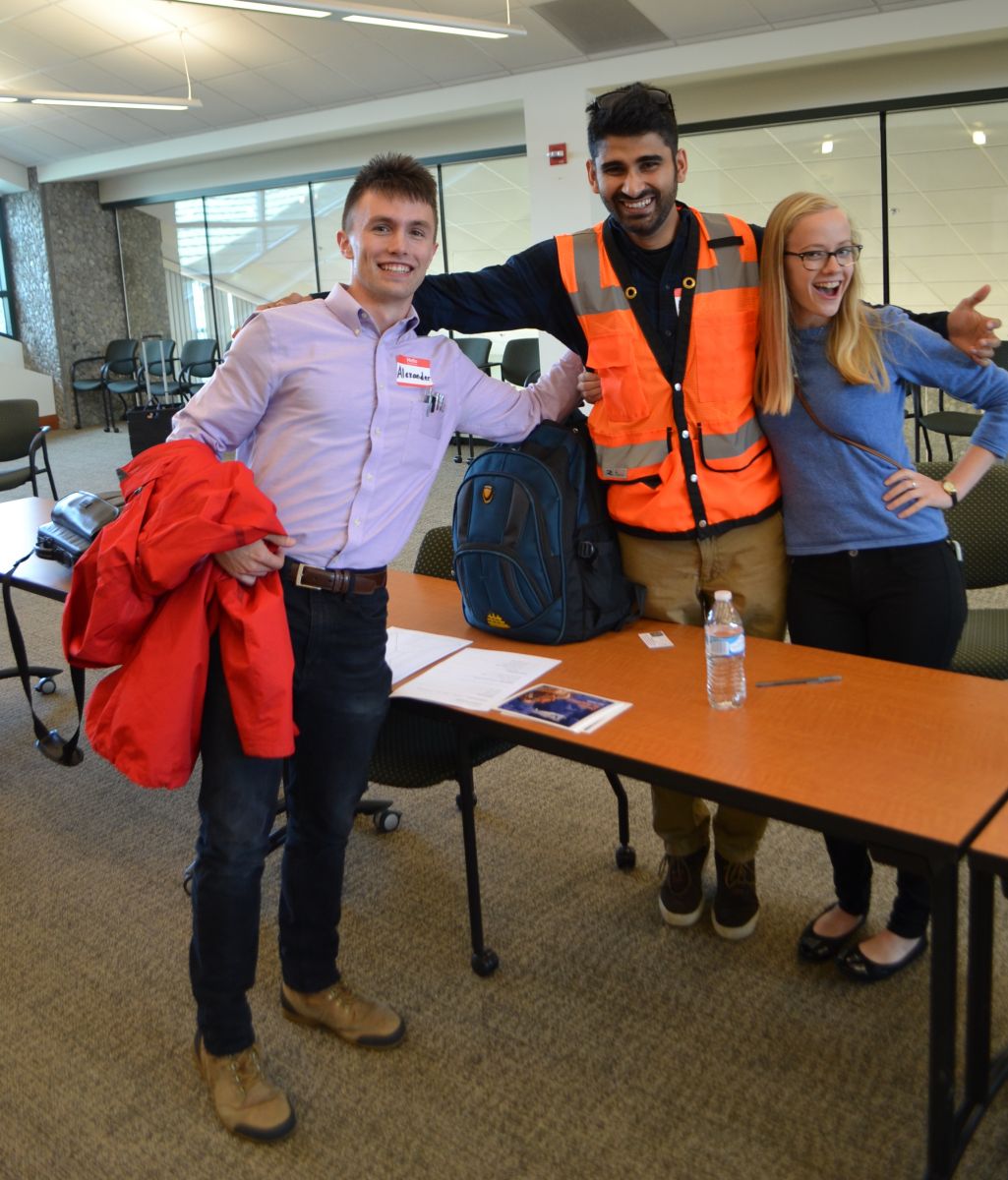 Alex Ogle, Abhi Mishra, and Heather McNutt-Kaestner were all interns in the 2016 program